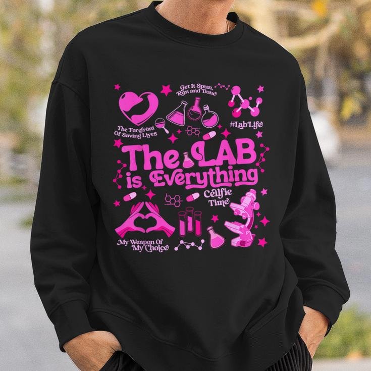 The Lab Is Everything Lab Week 2024 Medical Lab Science Sweatshirt Gifts for Him