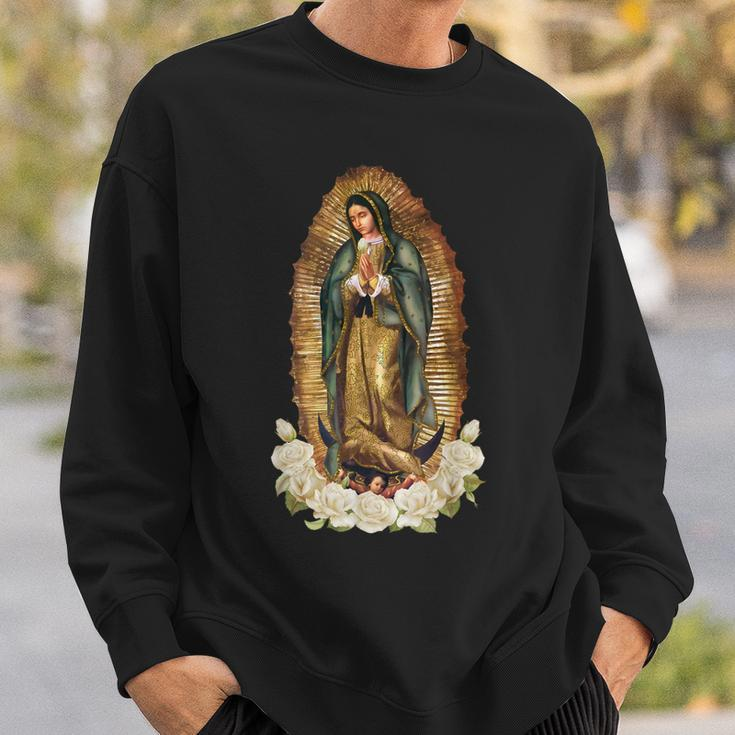 Our Lady Of Guadalupe Virgin Mary Catholic Saint Sweatshirt Gifts for Him