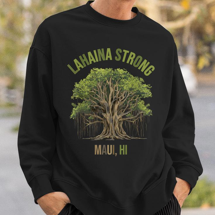 Lahaina Strong Maui Hawaii Old Banyan Tree Saved Majestic Sweatshirt Gifts for Him