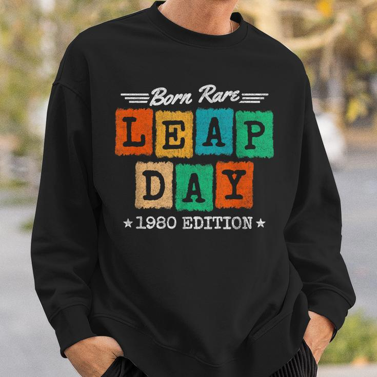 Leap Year 1980 Birthday Born Rare 1980 Leap Day Birthday Sweatshirt Gifts for Him
