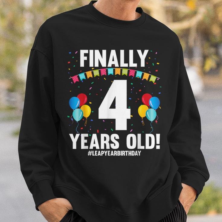 Leap Year 2024 February 29Th Birthday Finally 4 Years Old Sweatshirt Gifts for Him