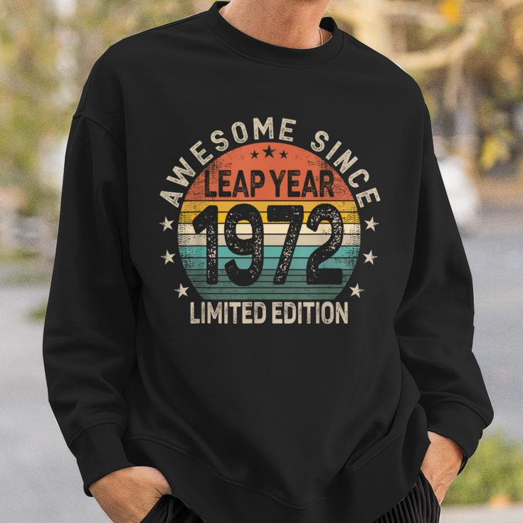 Leap Year 52Nd Birthday Awesome Since 1972 Vintage Leap Day Sweatshirt Gifts for Him