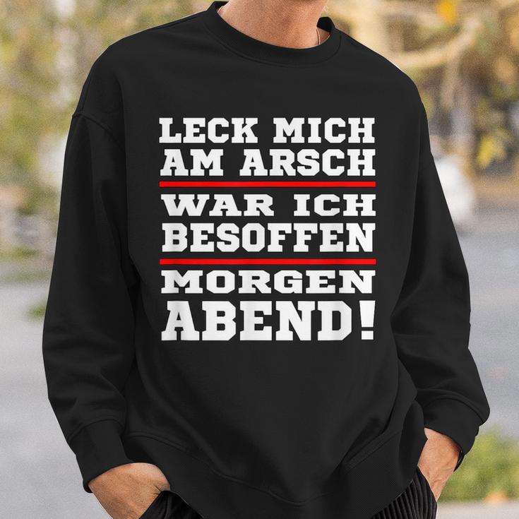 Leck Mich Am Arsch War Ich Besoffen In German Sweatshirt Geschenke für Ihn