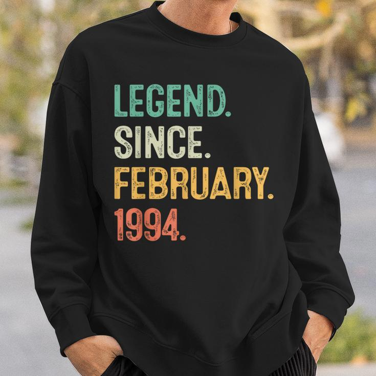 Legend Since February 1994 30Th Birthday 30 Years Old Sweatshirt Gifts for Him