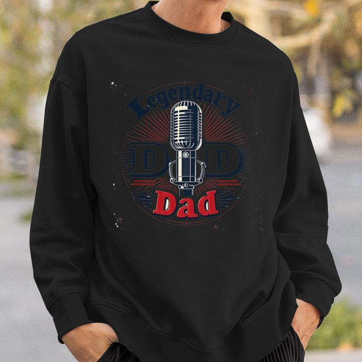 Legendary Dad Old Skool Mic Master & Vintage Vibes Sweatshirt Gifts for Him