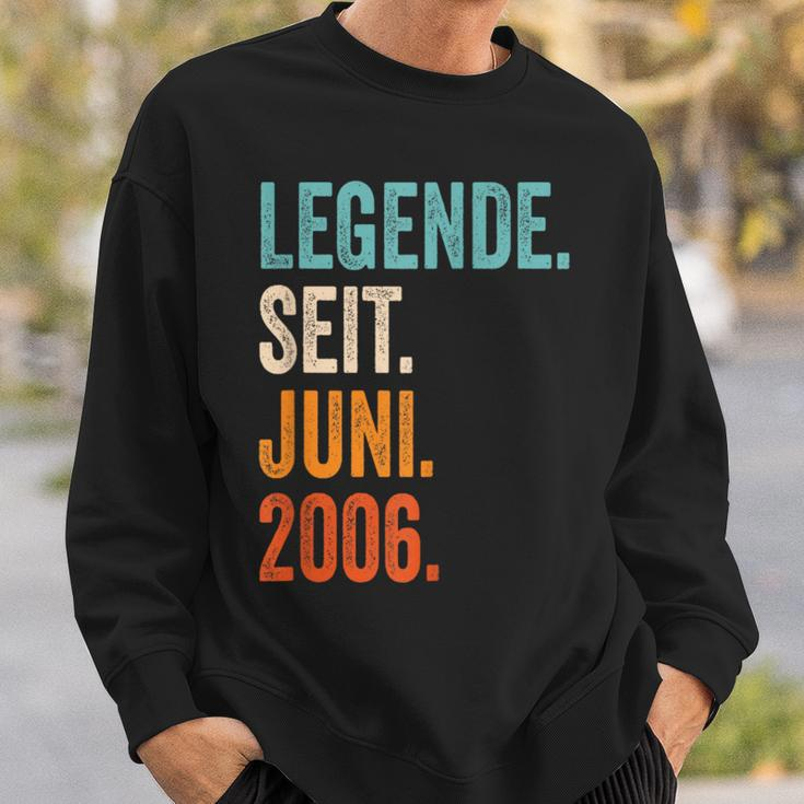 Legende Seit Juni 2006 18 Jahre Sweatshirt Geschenke für Ihn