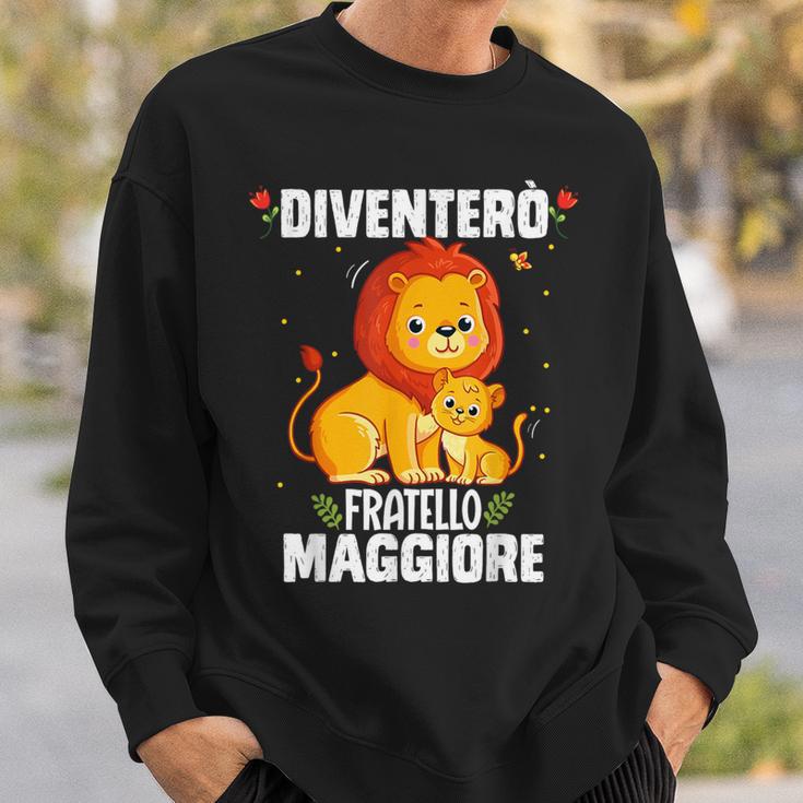 Leone Ich Bin Ein Großer Bruder Iventerò Fratello Maggiore Sweatshirt Geschenke für Ihn