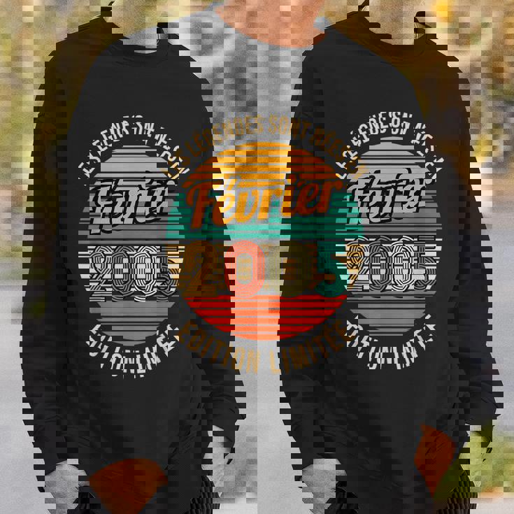 Les Legendes Sont Nees En Fevrier 2005 18Ème Anniversaire Sweater e Cadeaux pour lui