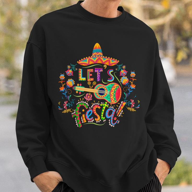 Let's Fiesta Cinco De Mayo Fiesta Squad Sombrero Hat Mexican Sweatshirt Gifts for Him