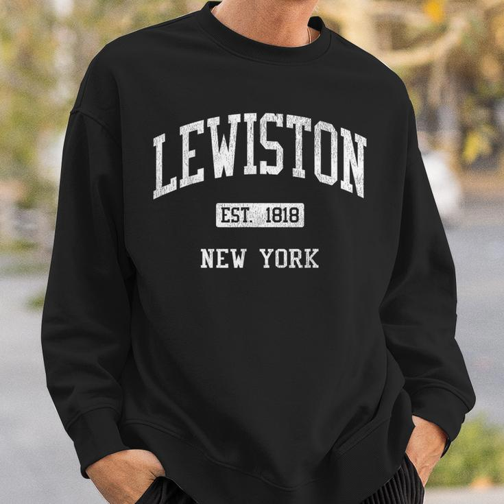 Lewiston New York Ny Js04 Vintage Athletic Sports Sweatshirt Gifts for Him