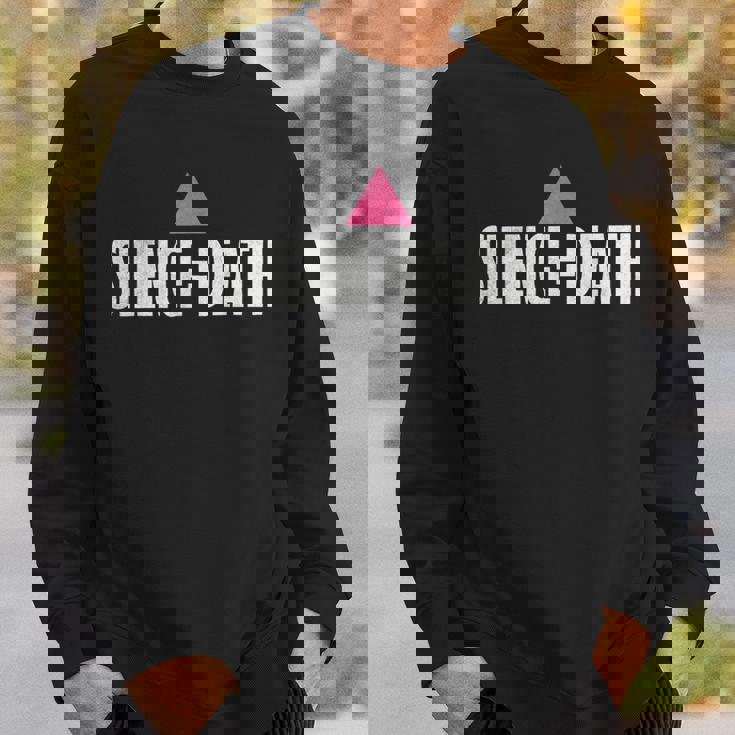 Lgbt Rights Silence Death Vintage Month Lgbt Pride Sweatshirt Gifts for Him