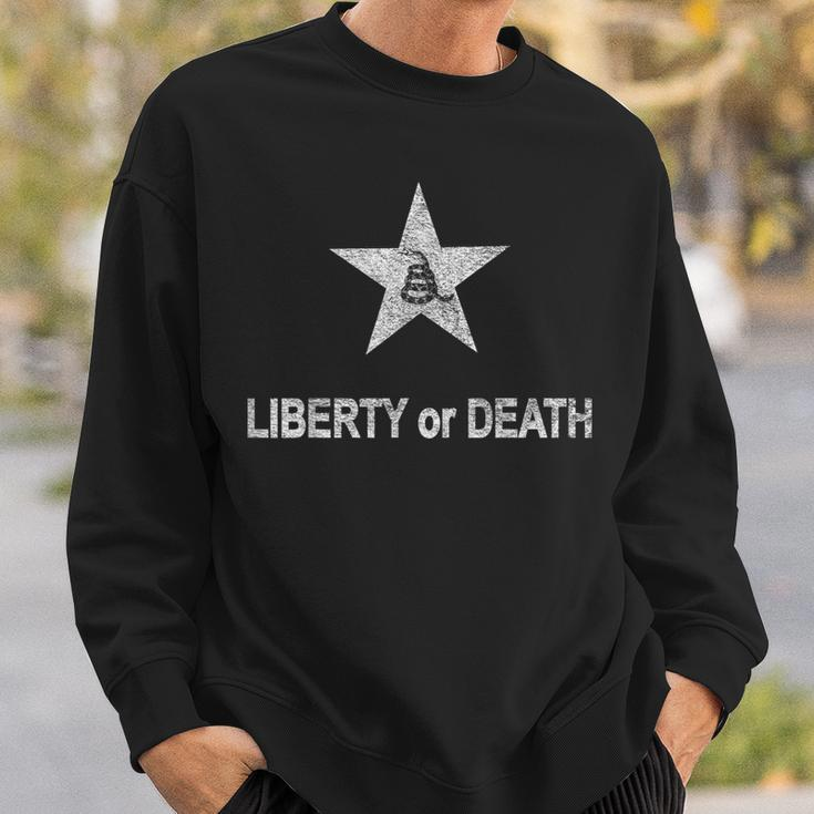 Liberty Or Death Battalion Flag Gadsden Snake Sweatshirt Gifts for Him
