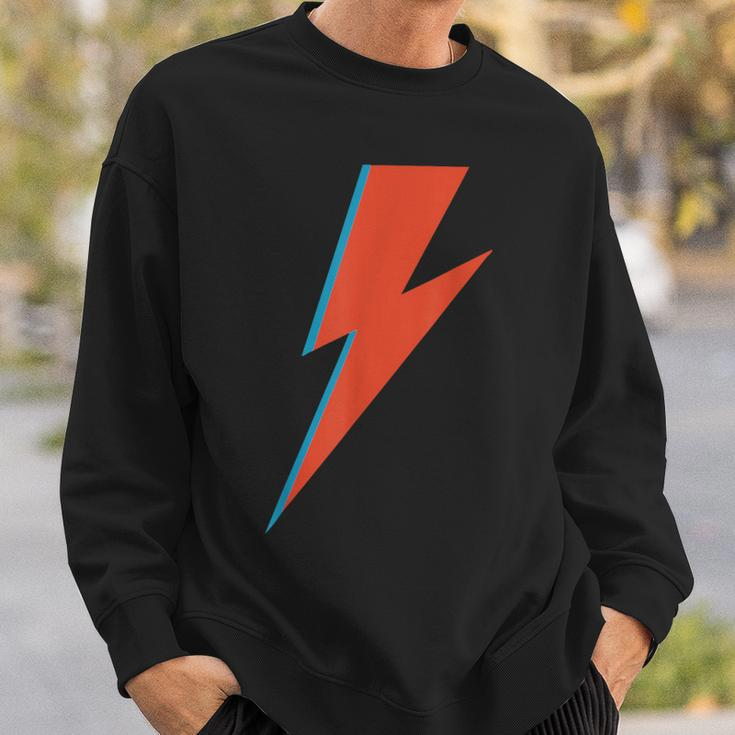 Lightning Bolt As Worn By Ziggy Rock Classic Music Sane 70S Sweatshirt Gifts for Him