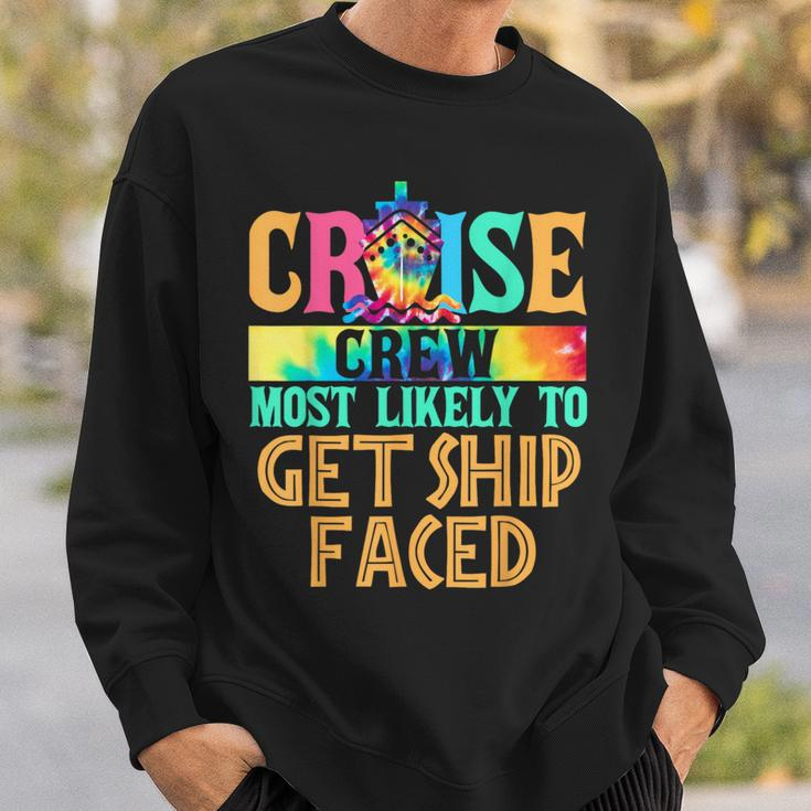 Most Likely To Get Ship Faced Matching Family Cruise Sweatshirt Gifts for Him