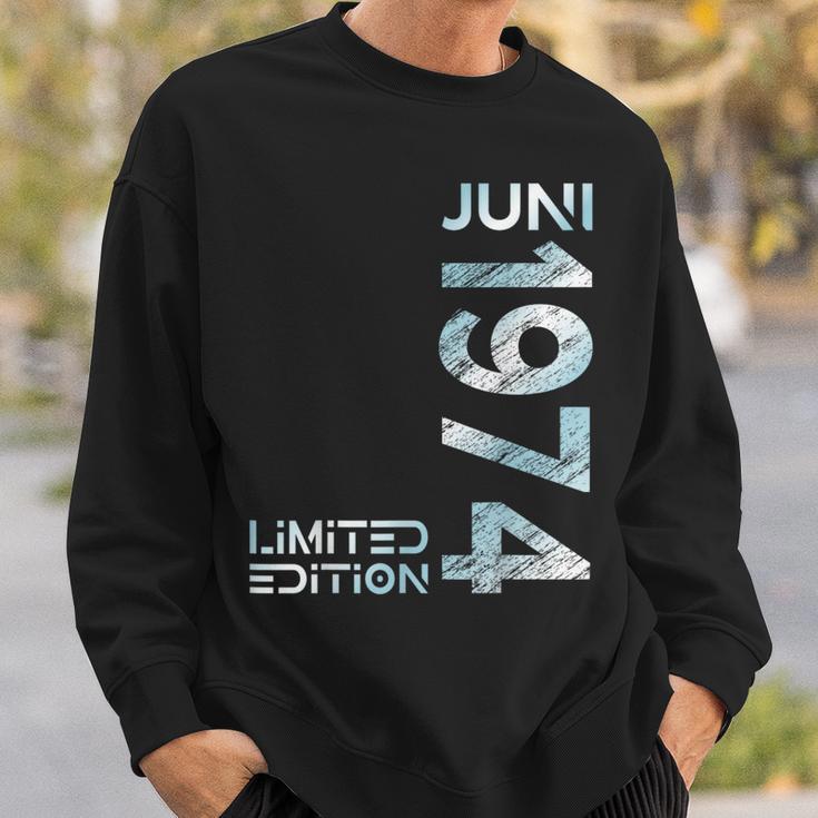 Limited Edition Juni 1974 Mann Frau 50 Geburtstag Sweatshirt Geschenke für Ihn