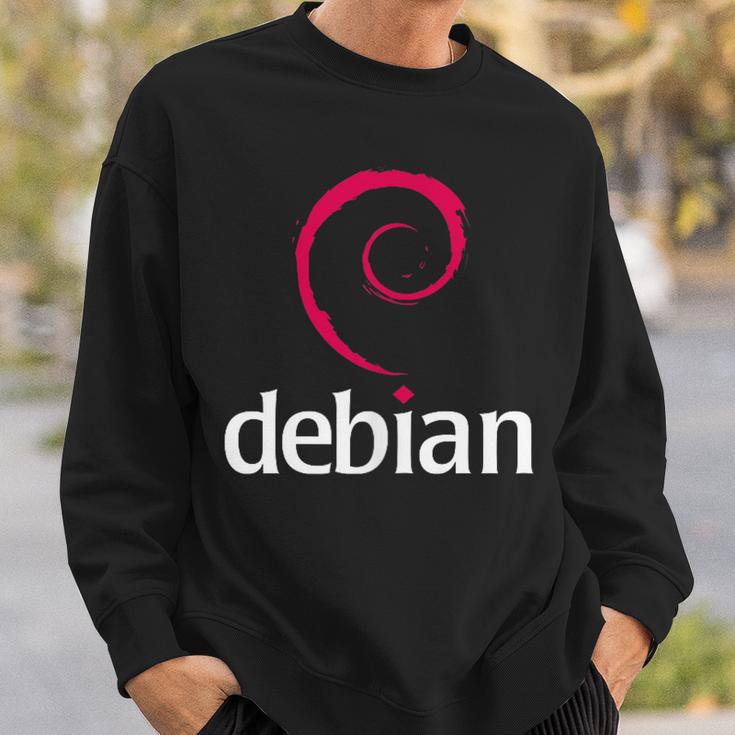 Sweat Capuche Distribution Linux Sweat à Capuche Debian Logo Spirale Officiel - Vêtement Linux OS Pour Geeks Et Développeurs