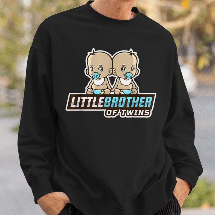 Little Brother Of Twins Younger Sibling Kid Wombmate Sweatshirt Gifts for Him