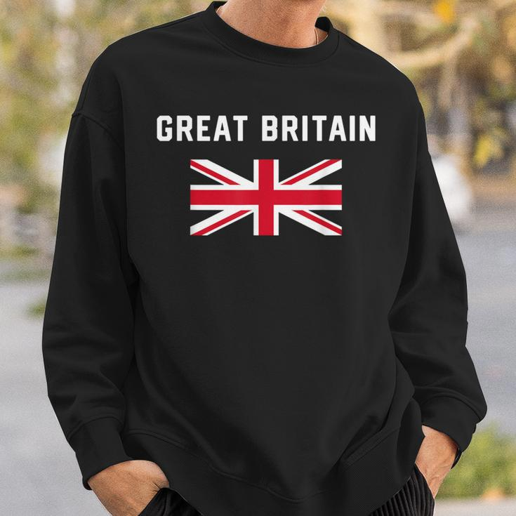 I Love Great Britain Minimalist Uk Flag Sweatshirt Gifts for Him