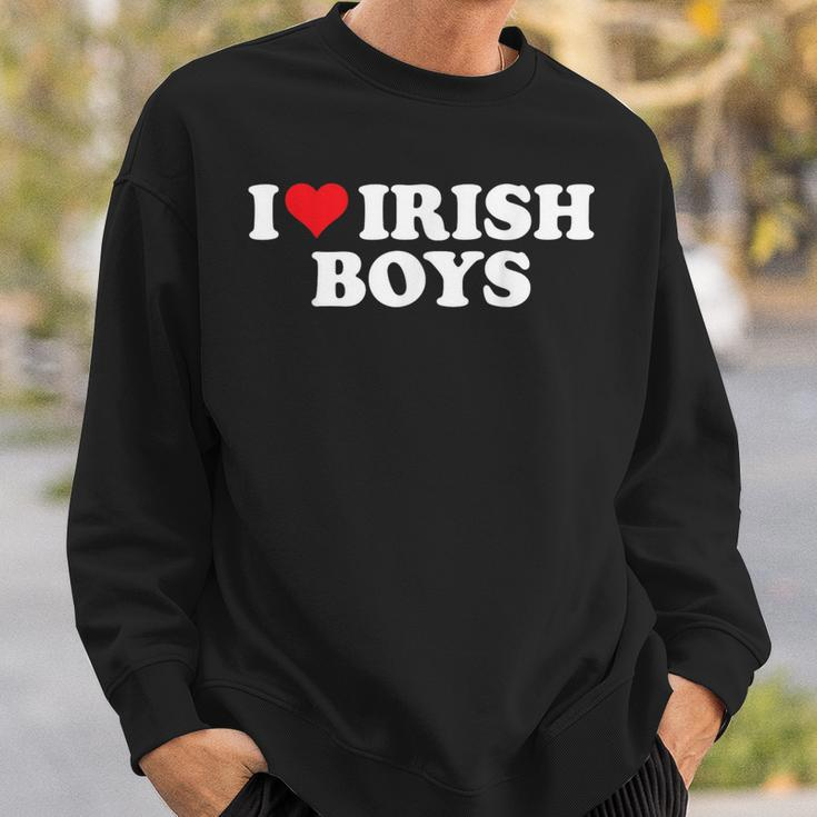 I Love Irish Boys Sweatshirt Gifts for Him