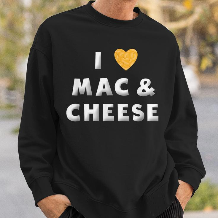 I Love Mac And Cheese Heart Mac N Cheese Lover Sweatshirt Gifts for Him