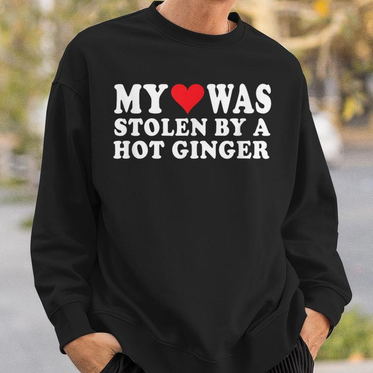 Love My Redhead Girlfriend Heart Stolen By Hot Ginger Mens Sweatshirt Gifts for Him