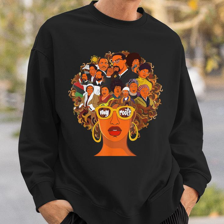 I Love My Roots Back Powerful Black History Month Dna Pride Sweatshirt Gifts for Him