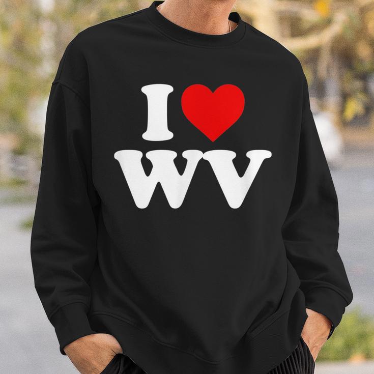 I Love Wv Heart West Virginia Sweatshirt Gifts for Him