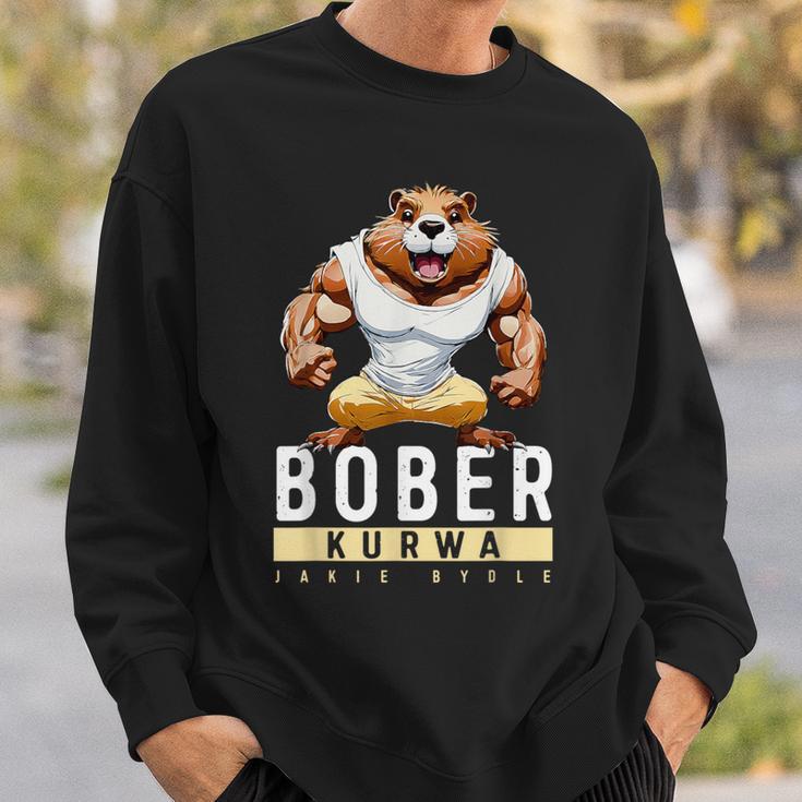 Lustige Bober Bóbr Kurwa Polnisch Kurwa Bober Sweatshirt Geschenke für Ihn