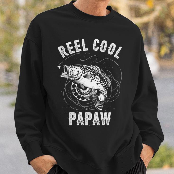 Lustige Rolle Coole Papaw Bekleidung Barsch Angeln Papa Opa Sweatshirt Geschenke für Ihn