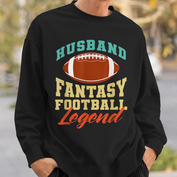 Lustiger Ehemann Papa Fantasy Football Legend Sweatshirt Geschenke für Ihn