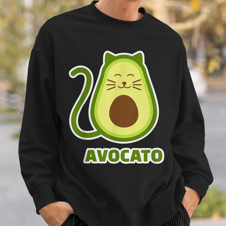 Lustiges Avocato-Katzen Sweatshirt, Geschenkidee für Katzenliebhaber Geschenke für Ihn