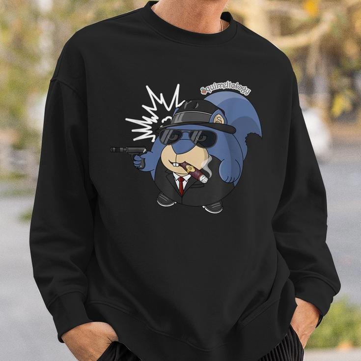 Lustiges Gangster-Eichhörnchen Mit Pistole Sweatshirt Geschenke für Ihn