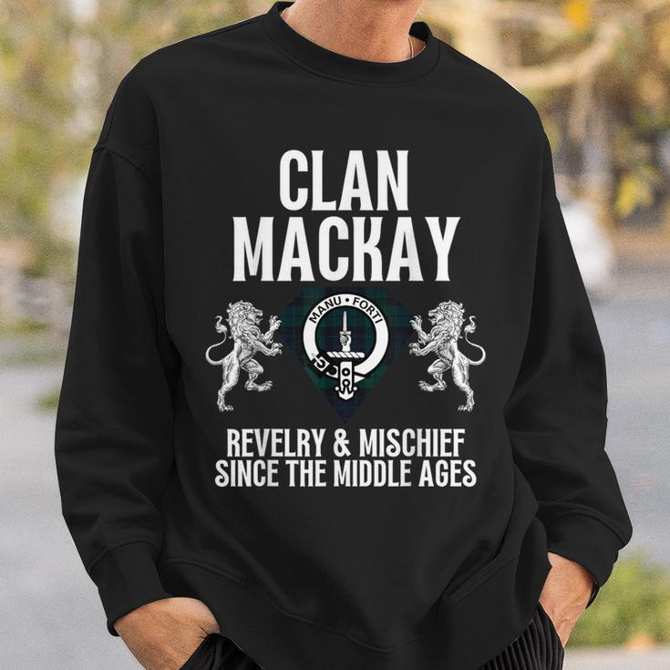 Mackay Clan Scottish Name Coat Of Arms Tartan Family Party Sweatshirt Gifts for Him