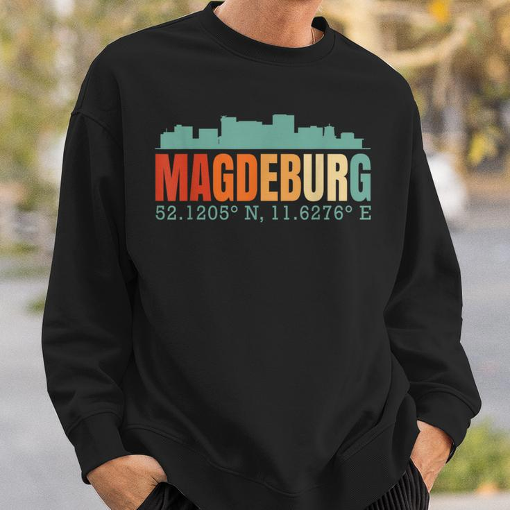 Magdeburg Skyline Sweatshirt Geschenke für Ihn