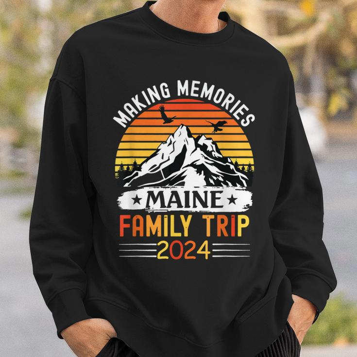 Maine Family Vacation 2024 Mountains Camping Family Trip Sweatshirt Gifts for Him