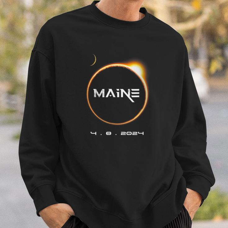 Maine Totality 4082024 Total Solar Eclipse 2024 Sweatshirt Gifts for Him