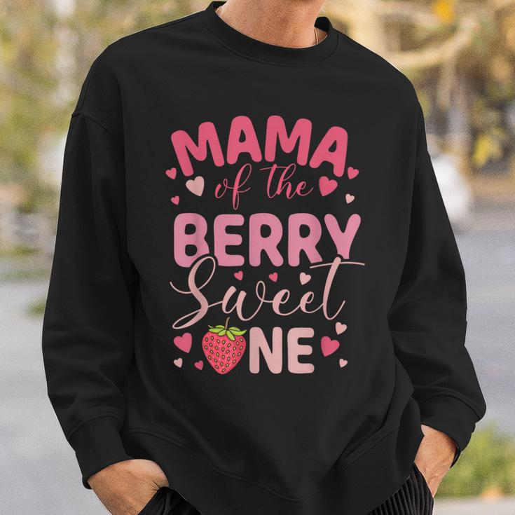 Mama Of The Berry Sweet One Strawberry First Birthday Sweatshirt Gifts for Him