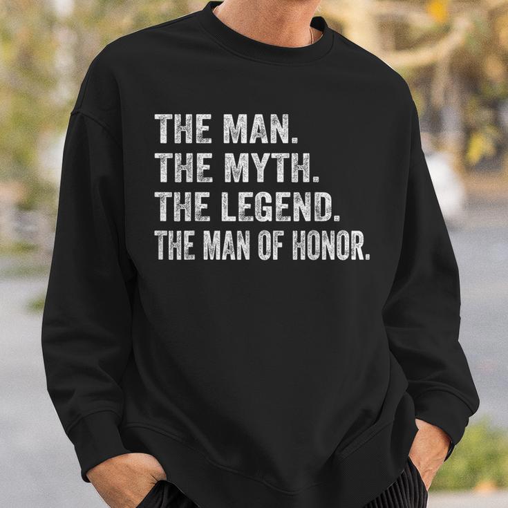 Man Of Honor Wedding Bridal Party Bridesman Proposal Sweatshirt Gifts for Him