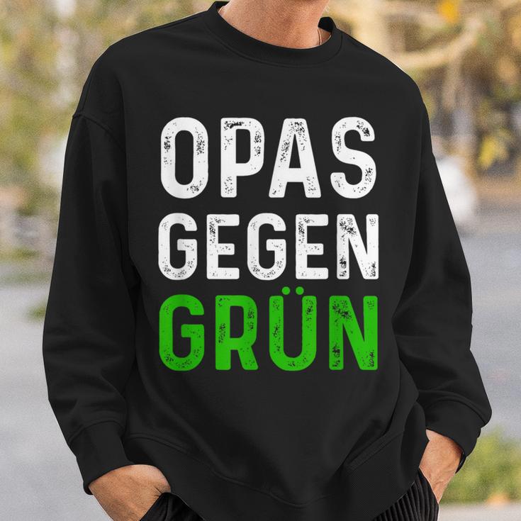 Männer Opas Gegen Grün Spruch Grüne Nein Danke Opa Sweatshirt Geschenke für Ihn