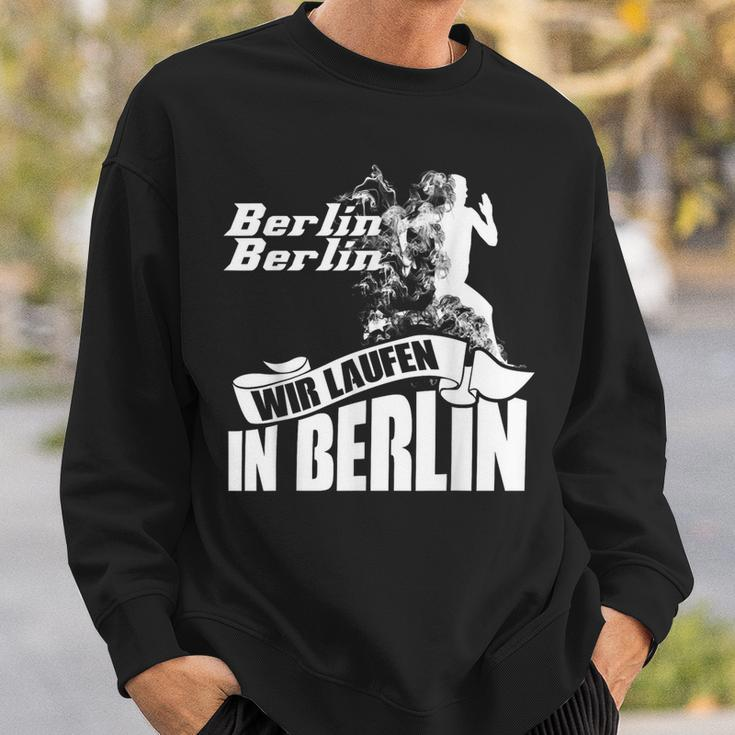 Marathon Berlin Motif Running Vent Clothing Athletes Runner Sweatshirt Geschenke für Ihn