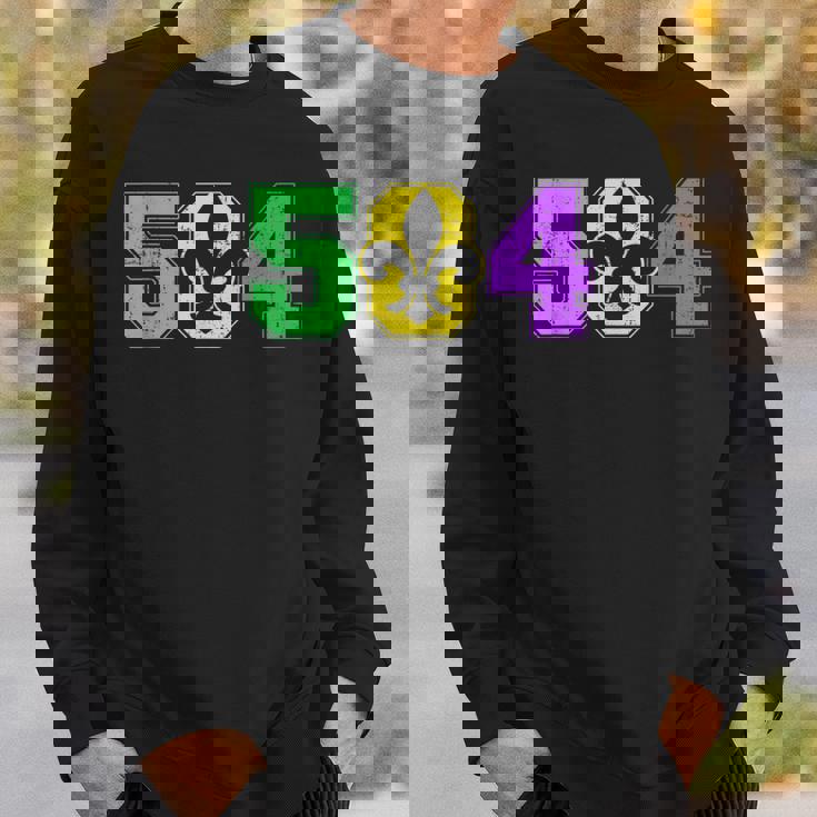 Mardi Gras New Orleans 504 Louisiana Sweatshirt Gifts for Him