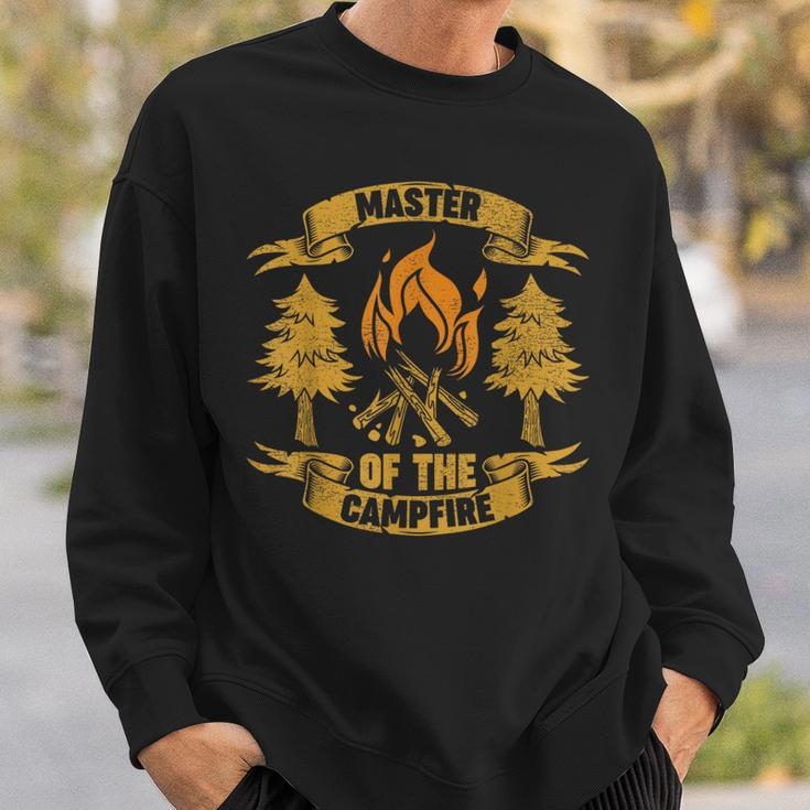 Master Of The Campfire Dad Camping Father's Day Sweatshirt Gifts for Him