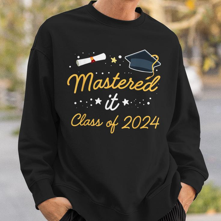 I Mastered It Masters Graduation Class Of 2024 College Grad Sweatshirt Gifts for Him