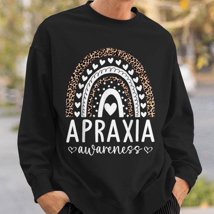 In May We Wear Blue Apraxia Awareness Month Sweatshirt Gifts for Him
