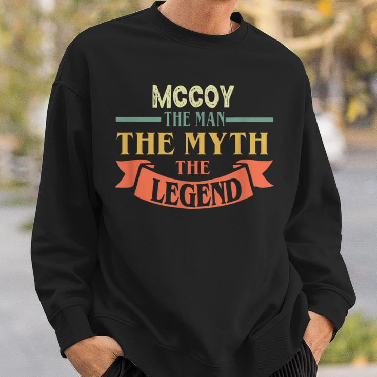 Mccoy The Man The Myth The Legend Custom Name Sweatshirt Gifts for Him