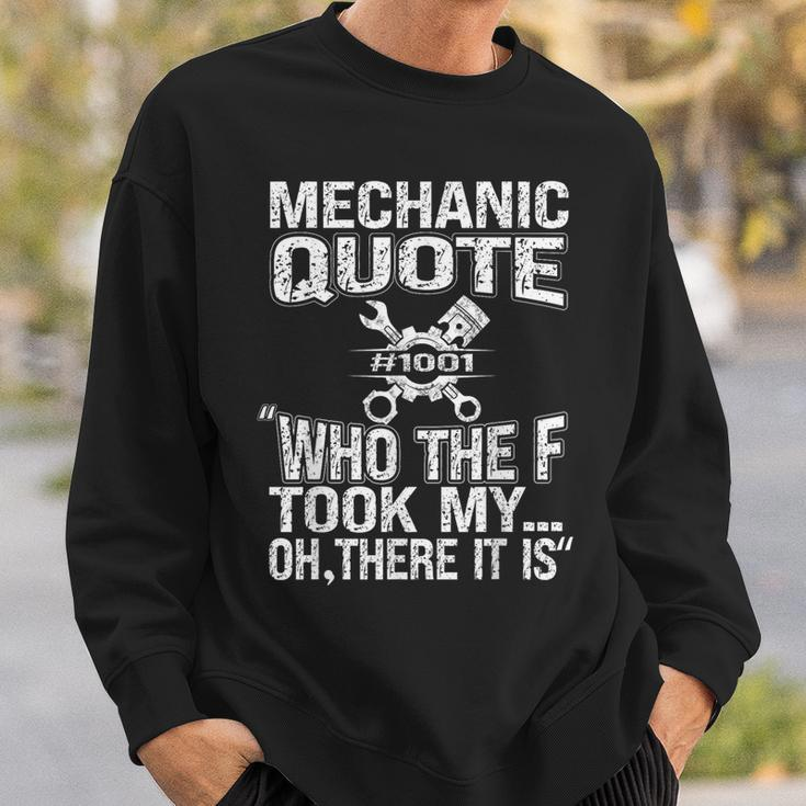 Mechanic Car Guy Mechanic Quote Sweatshirt Gifts for Him