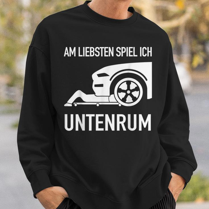 With Mechanic Screwdriver Am Liebsten Spielen Ich Untenrum Sweatshirt Geschenke für Ihn
