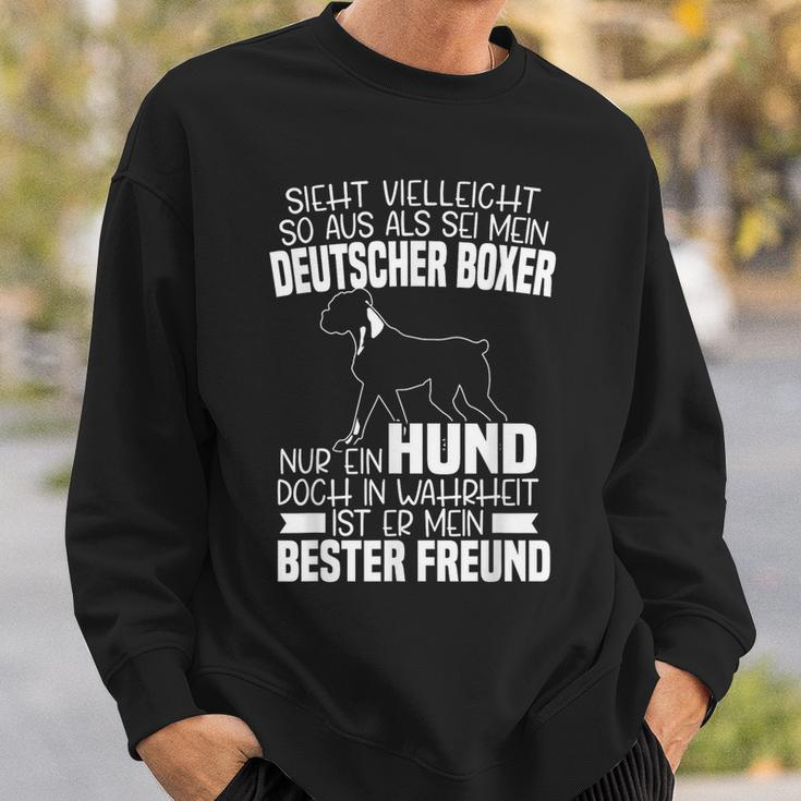 Mein Deutscher Boxer Ist Mein Beste Freund Boxer Dog Sweatshirt Geschenke für Ihn