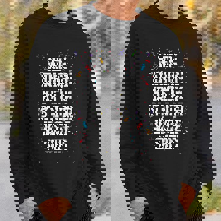 Mein Einhorn Kostüm Ist In Der Wäsche Sorry Carnival Sweatshirt Geschenke für Ihn