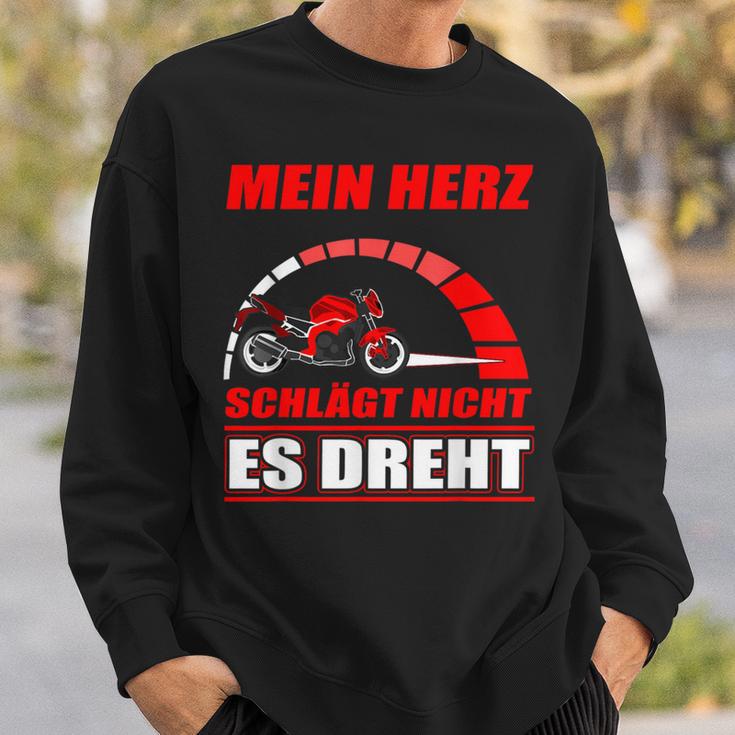 Mein Herz Schlägt Nicht Es Dreh- Motorcycle Biker Sweatshirt Geschenke für Ihn